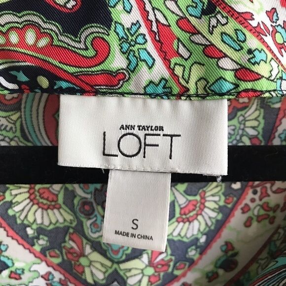 ANN TAYLOR LOFT PAISLEY TOP💗 - Picture 6 of 6